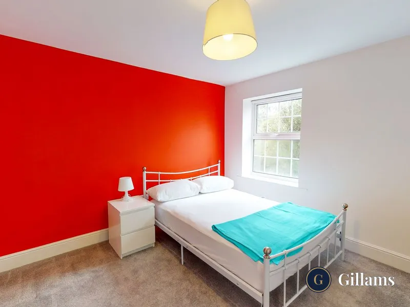 Modern student accommodation living room in Exeter
